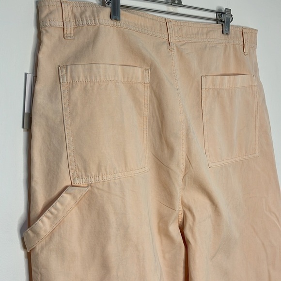NWT BP. Nordstrom Womens Pants Wide Leg Cargo Coral Size 1X Ankle Summer Spring - Picture 4 of 16